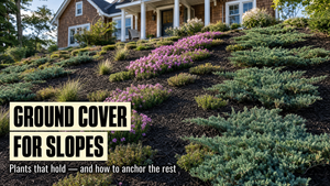Ground Cover for Slopes: Plants That Hold — and How to Anchor Everything Else