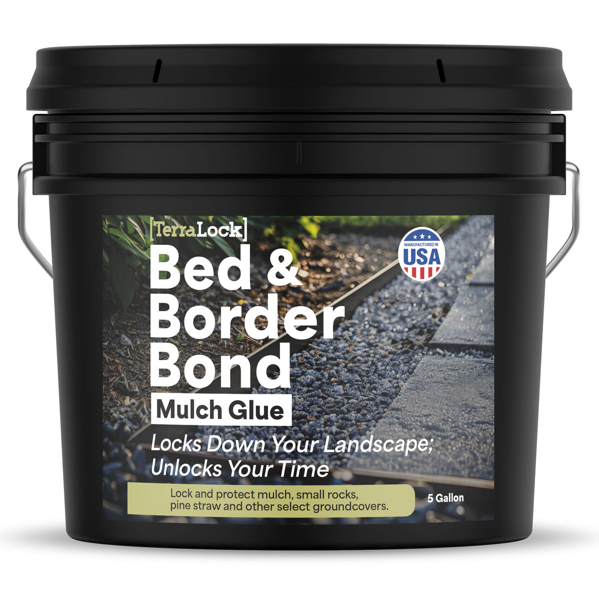 TerraLock Bed & Border Bond | Mulch Glue Adhesive for Landscaping