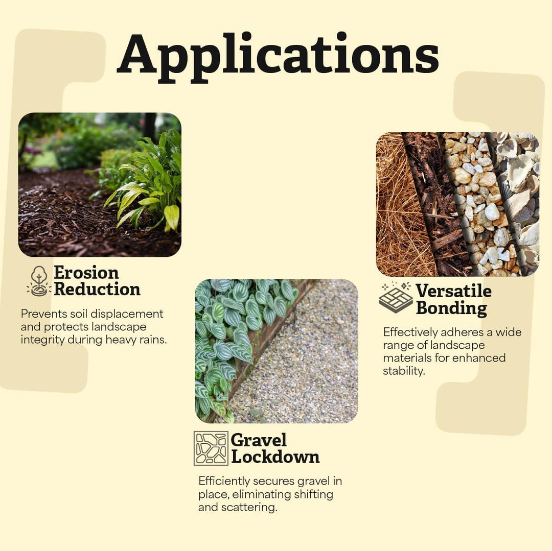 TerraLock Bed & Border Bond | Mulch Glue Adhesive for Landscaping