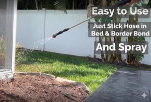 TerraLock Bed and Border Bond Spray on Mulch